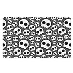 Emo Skull Pattern Print Polyester Doormat