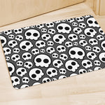 Emo Skull Pattern Print Polyester Doormat