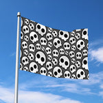 Emo Skull Pattern Print Polyester Flag