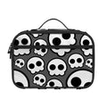Emo Skull Pattern Print Portable Lunch Bag