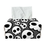 Emo Skull Pattern Print Rectangle Tissue Box Cover