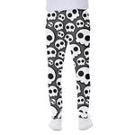 Emo Skull Pattern Print Scuba Joggers