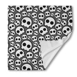 Emo Skull Pattern Print Silk Bandana