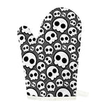 Emo Skull Pattern Print Single Oven Mitt