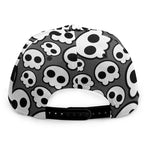 Emo Skull Pattern Print Snapback Cap