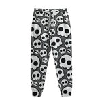Emo Skull Pattern Print Sweatpants