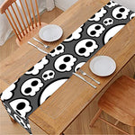 Emo Skull Pattern Print Table Runner