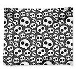 Emo Skull Pattern Print Tapestry