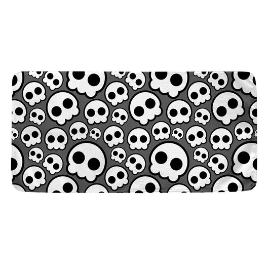 Emo Skull Pattern Print Towel