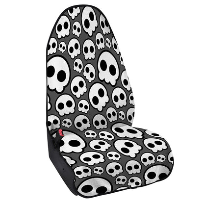 Emo Skull Pattern Print Waterproof Car Seat Cover