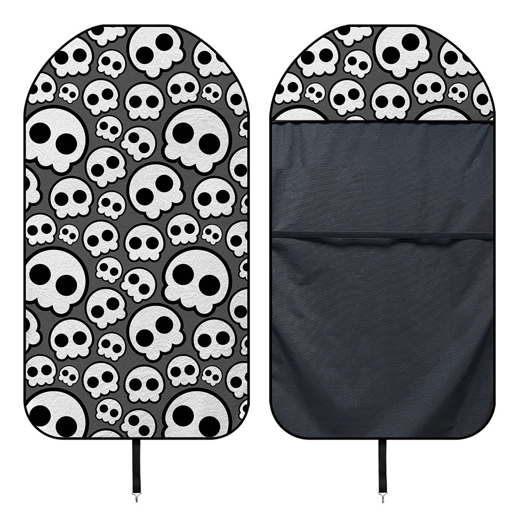 Emo Skull Pattern Print Waterproof Car Seat Cover