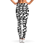 Emo Skull Pattern Print Women's Leggings