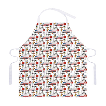 EMS Paramedic Pattern Print Adjustable Apron