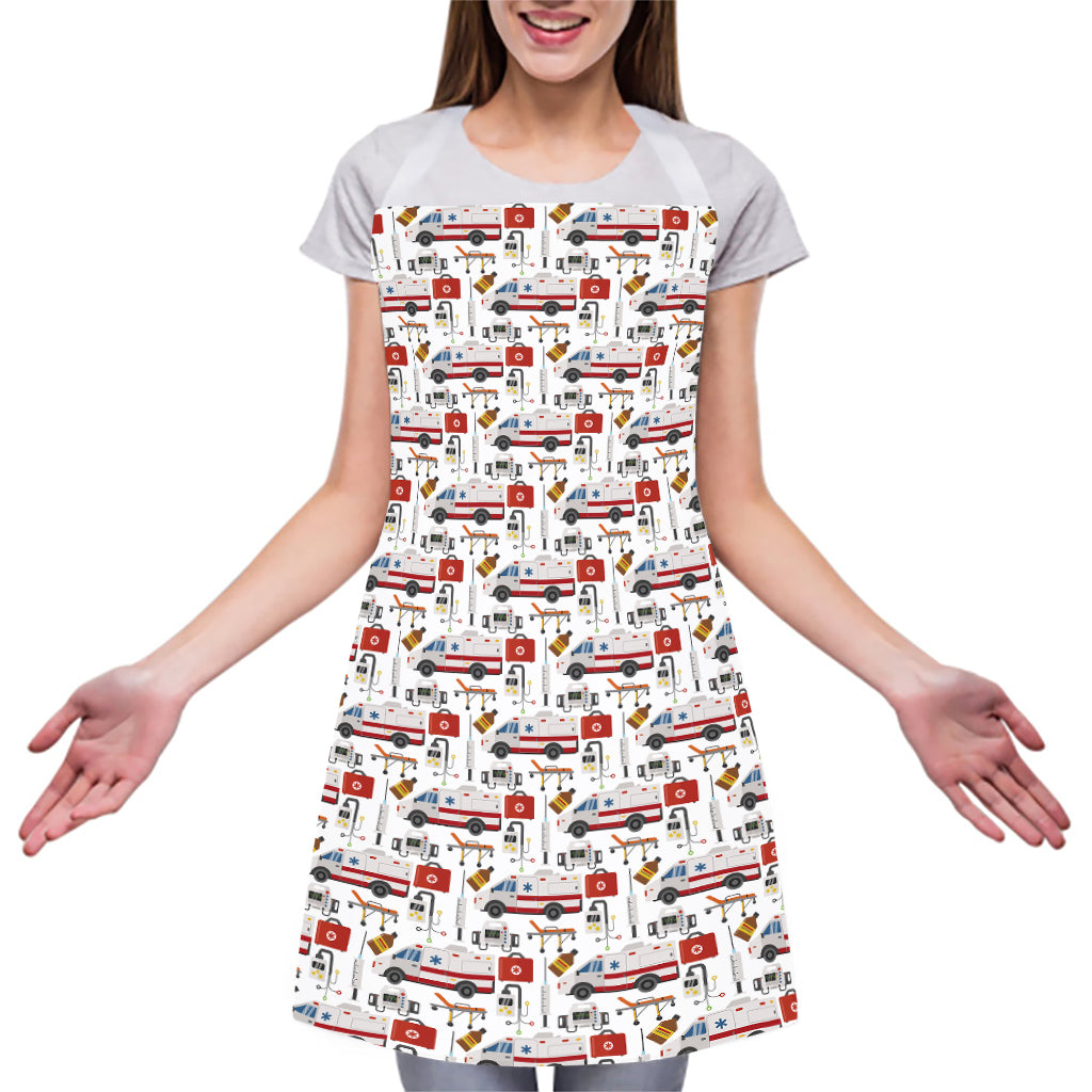 EMS Paramedic Pattern Print Adjustable Apron