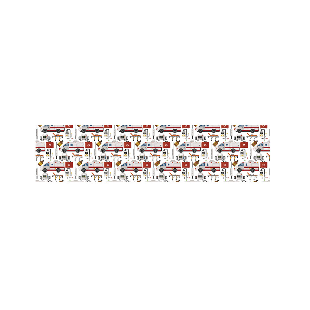 EMS Paramedic Pattern Print Bed Runner