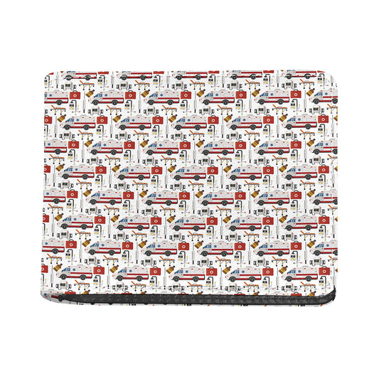 EMS Paramedic Pattern Print Bifold Wallet