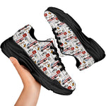 EMS Paramedic Pattern Print Black Chunky Shoes