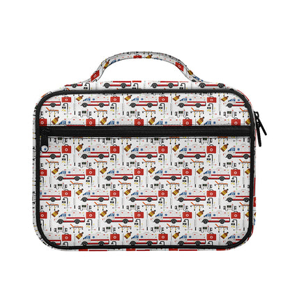 EMS Paramedic Pattern Print Briefcase Bible Bag