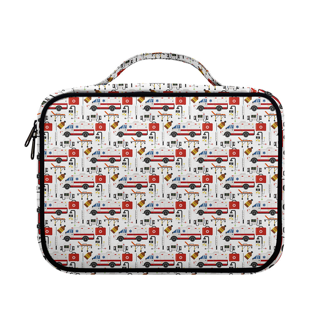 EMS Paramedic Pattern Print Briefcase Bible Bag
