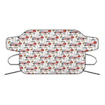 EMS Paramedic Pattern Print Car Windshield Snow Cover