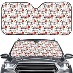 EMS Paramedic Pattern Print Car Windshield Sun Shade