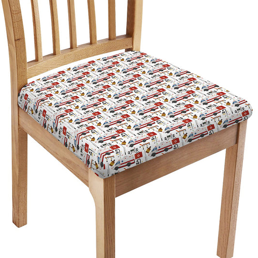 EMS Paramedic Pattern Print Chair Cushion Cover