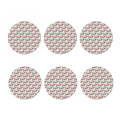 EMS Paramedic Pattern Print Coaster Set