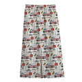 EMS Paramedic Pattern Print Cotton Front Slit Maxi Skirt