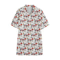 EMS Paramedic Pattern Print Cotton Hawaiian Shirt