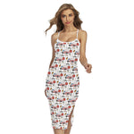 EMS Paramedic Pattern Print Cross Back Cami Dress