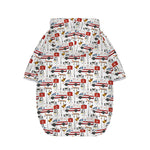 EMS Paramedic Pattern Print Dog Zip Up Hoodie