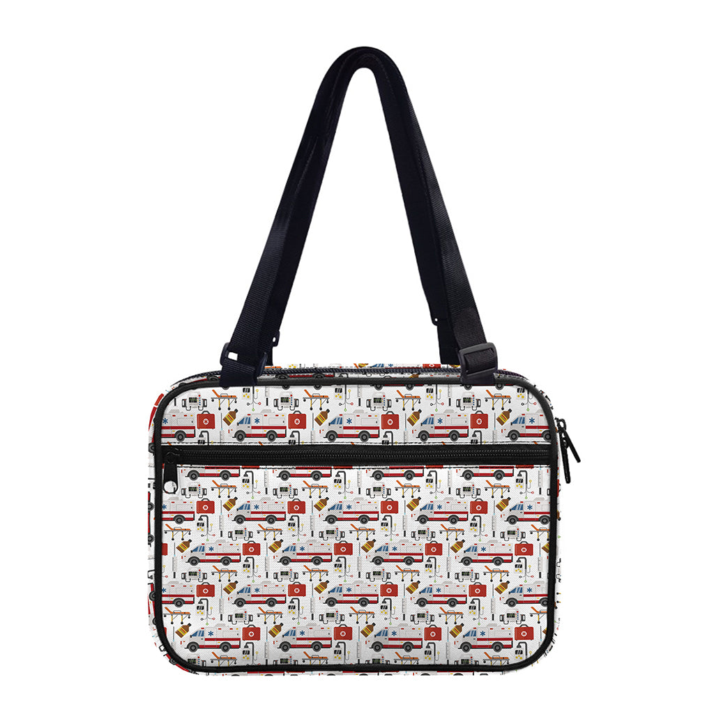 EMS Paramedic Pattern Print Double Strap Bible Bag