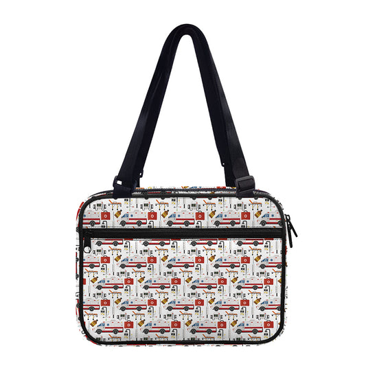 EMS Paramedic Pattern Print Double Strap Bible Bag