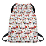EMS Paramedic Pattern Print Drawstring Backpack