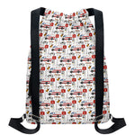 EMS Paramedic Pattern Print Drawstring Backpack