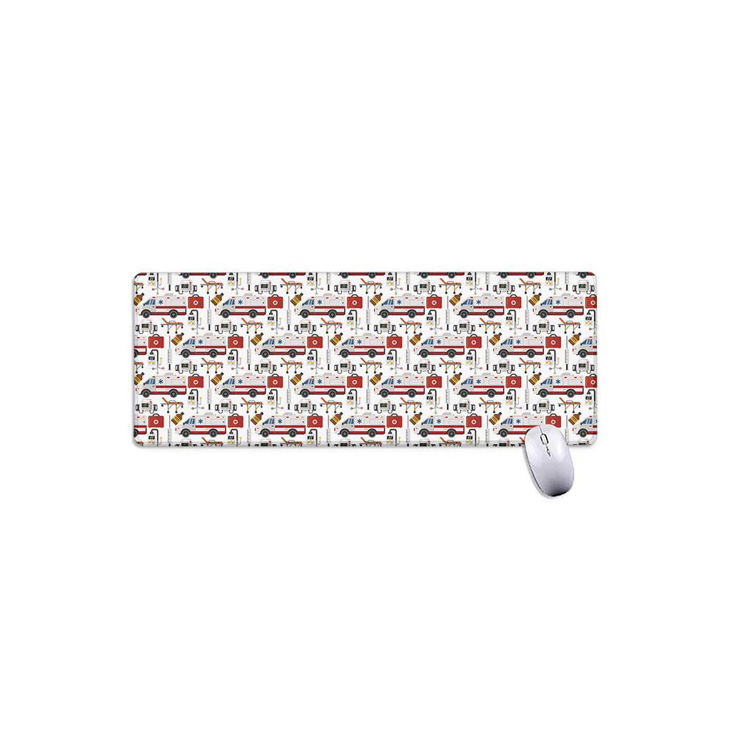 EMS Paramedic Pattern Print Extended Mouse Pad