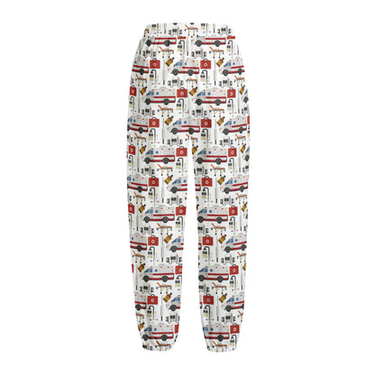 EMS Paramedic Pattern Print Fleece Lined Knit Pants
