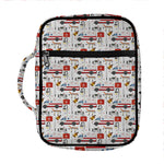 EMS Paramedic Pattern Print Front Pocket Bible Bag