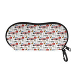 EMS Paramedic Pattern Print Glasses Case