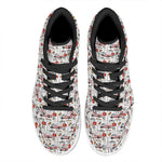 EMS Paramedic Pattern Print High Top Leather Sneakers