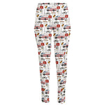 EMS Paramedic Pattern Print High-Waisted Pocket Leggings