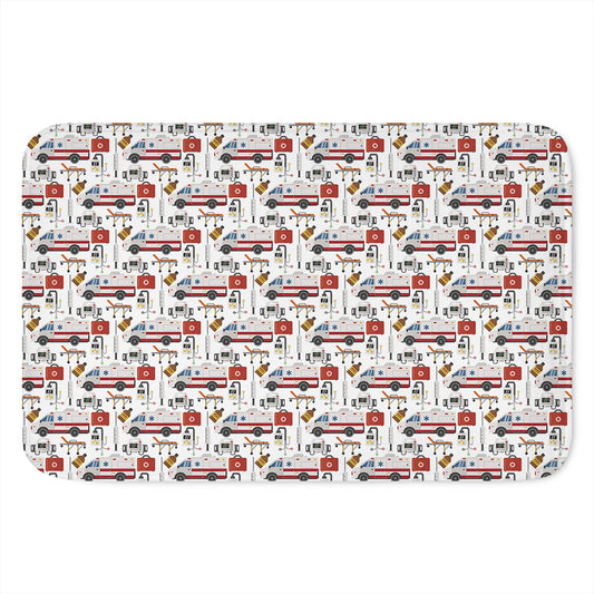 EMS Paramedic Pattern Print Indoor Door Mat