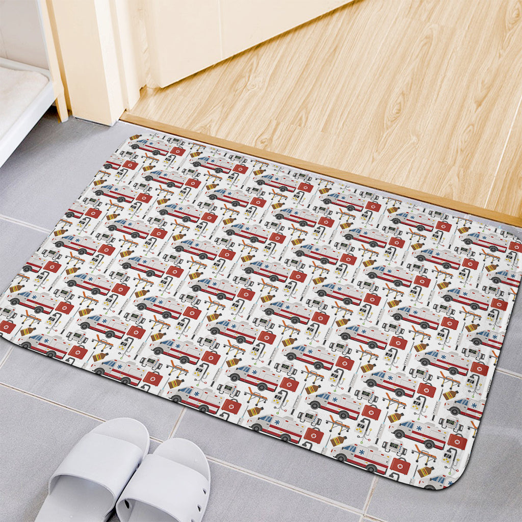 EMS Paramedic Pattern Print Indoor Door Mat