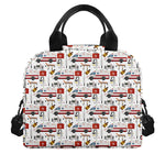 EMS Paramedic Pattern Print Insulated Lunch Bag
