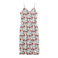 EMS Paramedic Pattern Print Jersey Midi Cami Dress