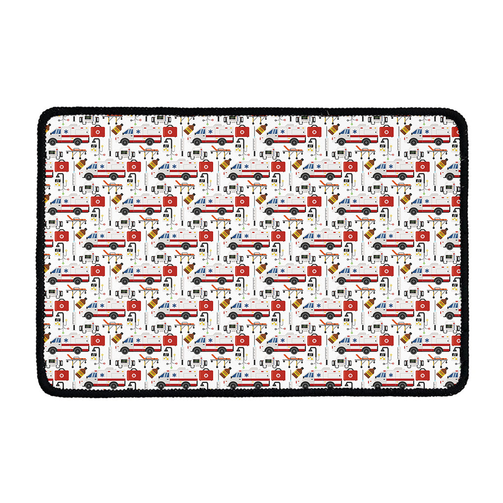 EMS Paramedic Pattern Print Kitchen Mat