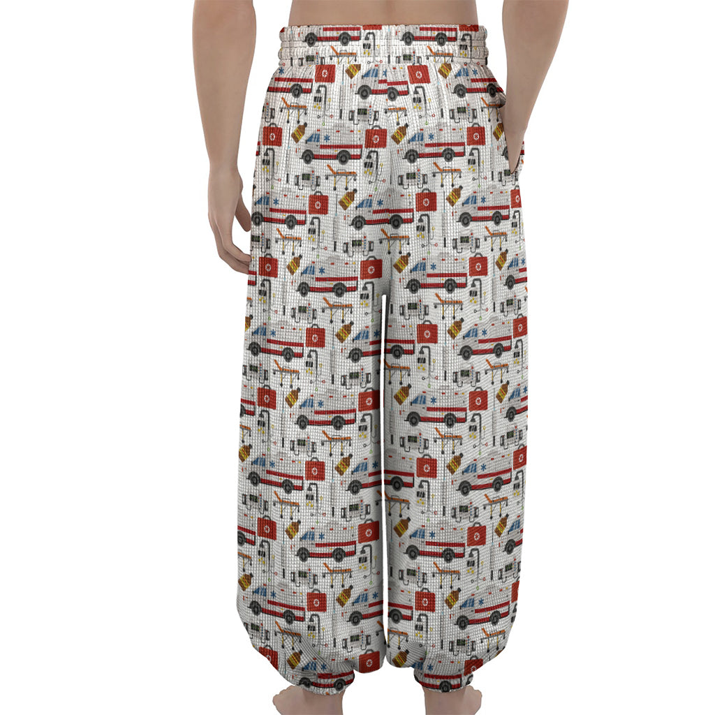 EMS Paramedic Pattern Print Lantern Pants