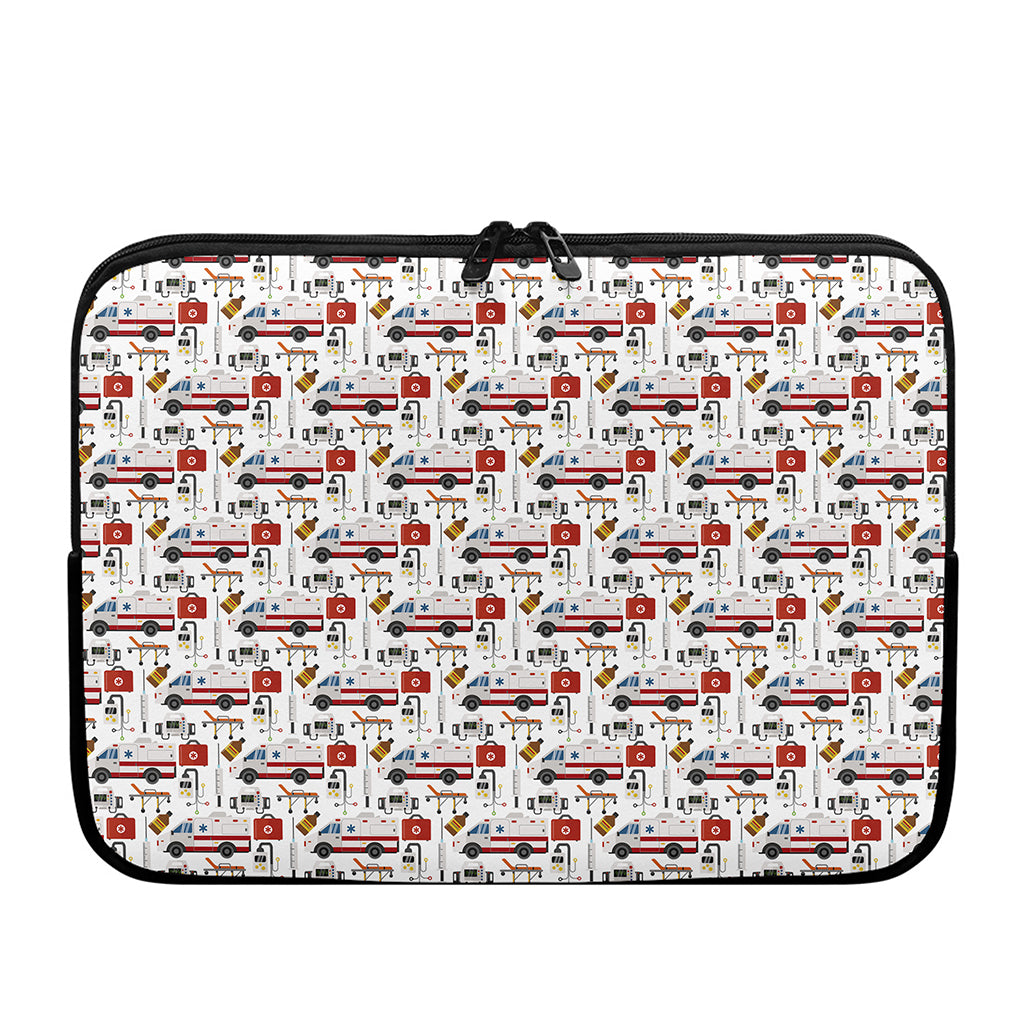 EMS Paramedic Pattern Print Laptop Sleeve