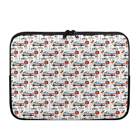 EMS Paramedic Pattern Print Laptop Sleeve