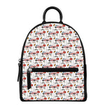 EMS Paramedic Pattern Print Leather Backpack